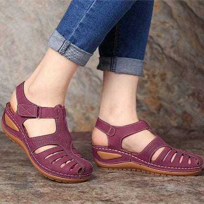 Women Sandals New Summer Shoes Woman Plus Size 44 Heels Sandals For Wedges Chaussure Femme Casual Gladiator Platform Shoes Talon