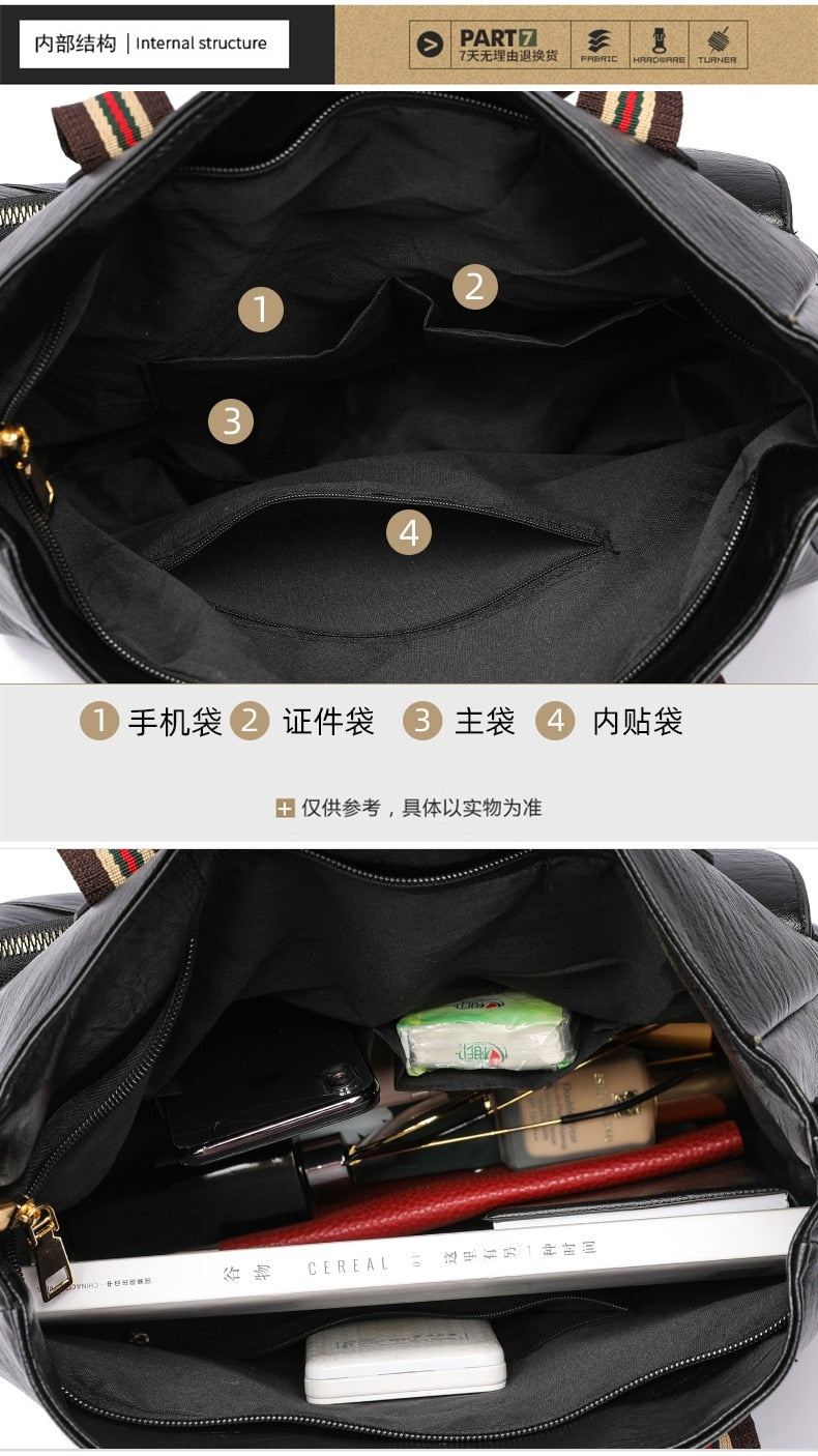 High capacity Women Shoulder Bags Pu Leather Female Handbags Crossbody Bags Lady Messenger Bag 2021 Female Handbags Tote Bags