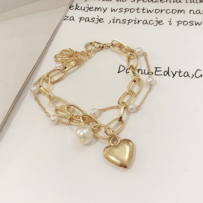 Fashion Handmade Vintage Bear Pendent Charm Bracelet &Bangle For Women Wedding Luxury Jewelry