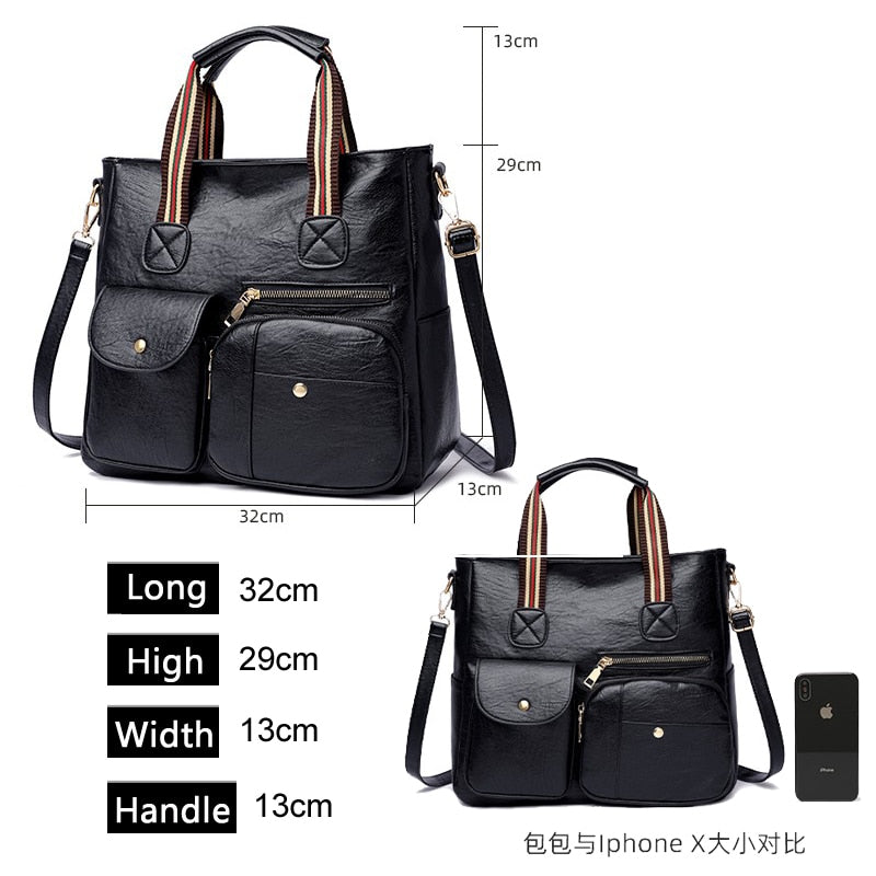 High capacity Women Shoulder Bags Pu Leather Female Handbags Crossbody Bags Lady Messenger Bag 2021 Female Handbags Tote Bags