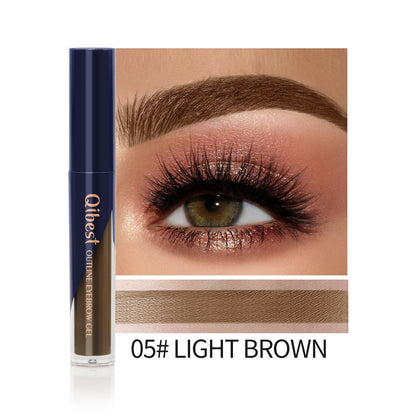 QIBEST Eyebrow Gel Waterproof Natural Eyebrow Cream Eyebrow Pencil Dye Tint Shadow Long Lasting Cosmetic Eyebrow Enhancer Makeup
