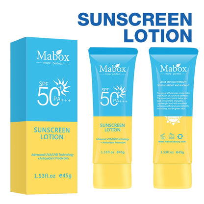 MABOX Face, body sunscreen whitening sunscreen sunscreen cream anti-aging oil control moisturizing SPF 50 Prevent sunburn
