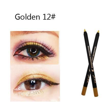 Long Lasting Eyeliner Pencil Colourful Pigment Waterproof Blue Black White Color Gel Eye Liner Pen Makeup Eye Beauty Cosmetics