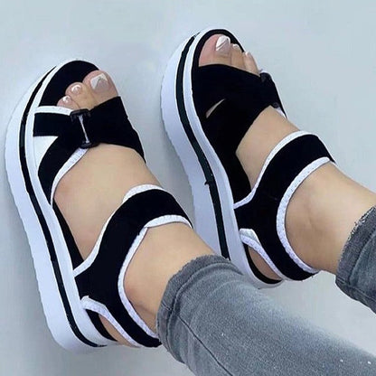 Shoes Women Sandals 2023 New Women Heels Summer Sandals Platform Sandalias Mujer Soft Wedges Shoes For Women Summer Footwear