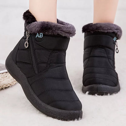Women Boots Watarproof Ankle Boots For Winter Shoes Women Keep Warm Snow Botines Female 2024 Luxury Zipper Winter Botas Mujer