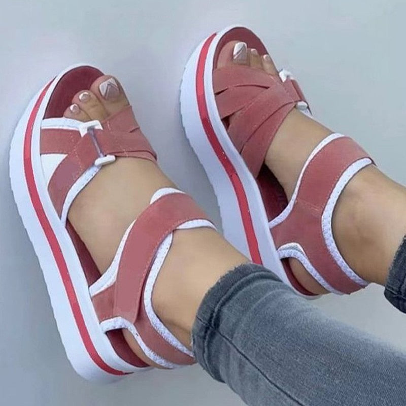 Shoes Women Sandals 2023 New Women Heels Summer Sandals Platform Sandalias Mujer Soft Wedges Shoes For Women Summer Footwear