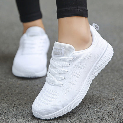 Sneakers Women Shoes Fashion Vulcanize Chunky Sneakers Flat Ladies Shoes Walking Women's Sneakers Plus Size Mujer Shoes Woman