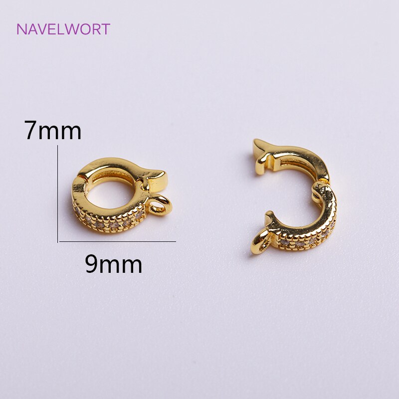 Trendy 18K Gold Plated Hinged Necklace Enhancer For DIY Necklace Making Supplies Brass Pendant Bail Jewelry Materials Wholesale