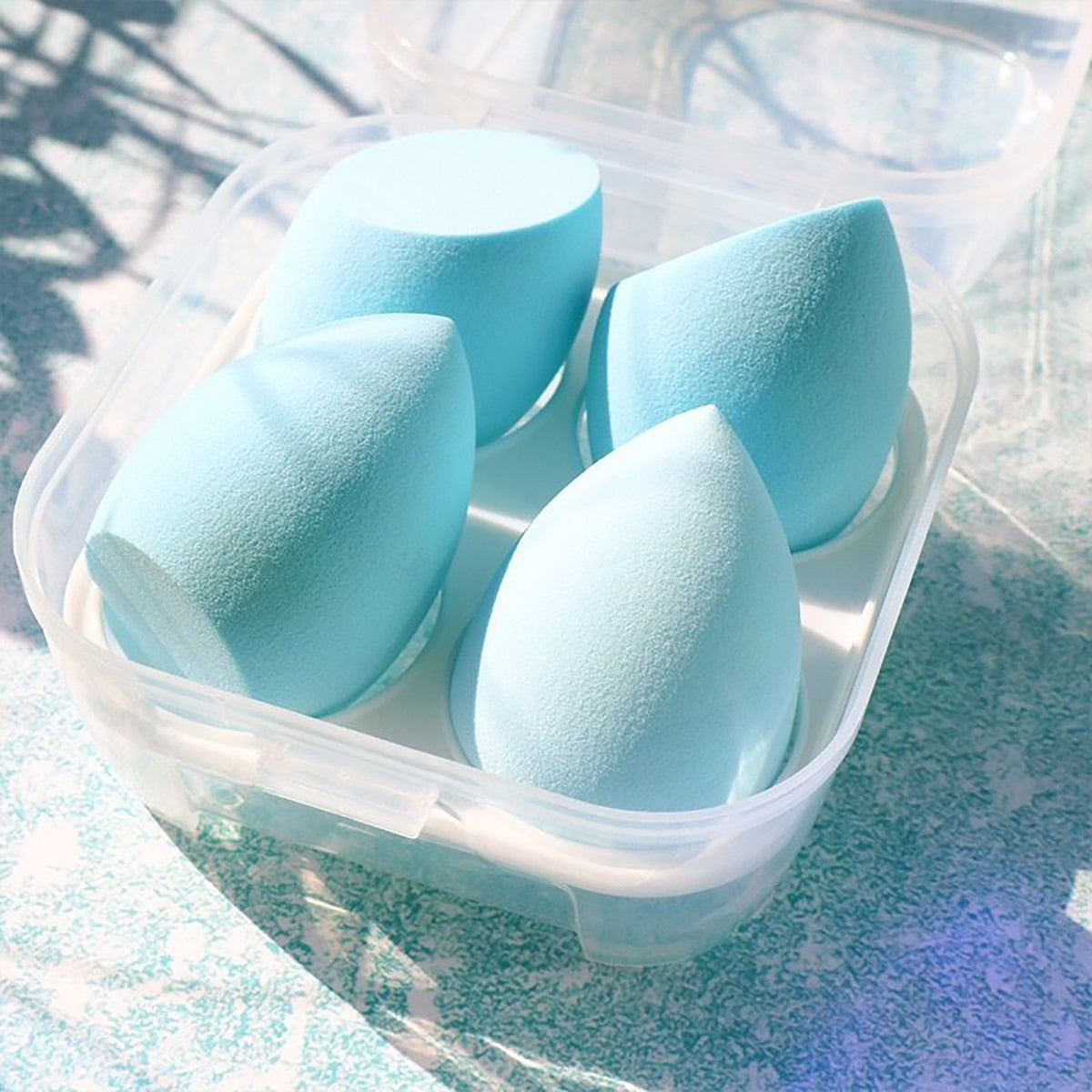 4Pc Beauty Egg Makeup Blender Cosmetic Puff Makeup Sponge Cushion Foundation Powder Sponge Beauty Tool Women Make Up Accessories