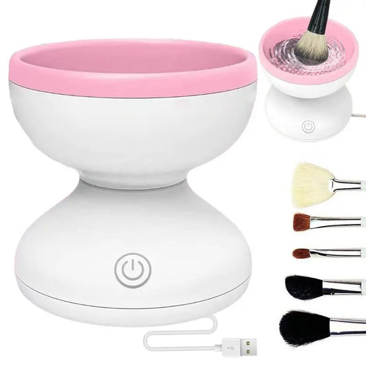 Electric Makeup Brush Cleaner Machine USB Charging Portable Silicone Automatic Cosmetic Brushes EyeShadow Brush Cleaning Tool