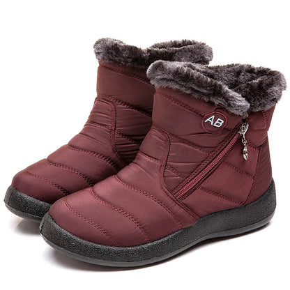 Women Boots Watarproof Ankle Boots For Winter Shoes Women Keep Warm Snow Botines Female 2024 Luxury Zipper Winter Botas Mujer