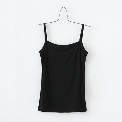 Women Camisoles Summer Girl Sexy Strap Cotton Sleeveless Thin Camisole Vest Solid Top Simple Base Vest Tops Female Undies