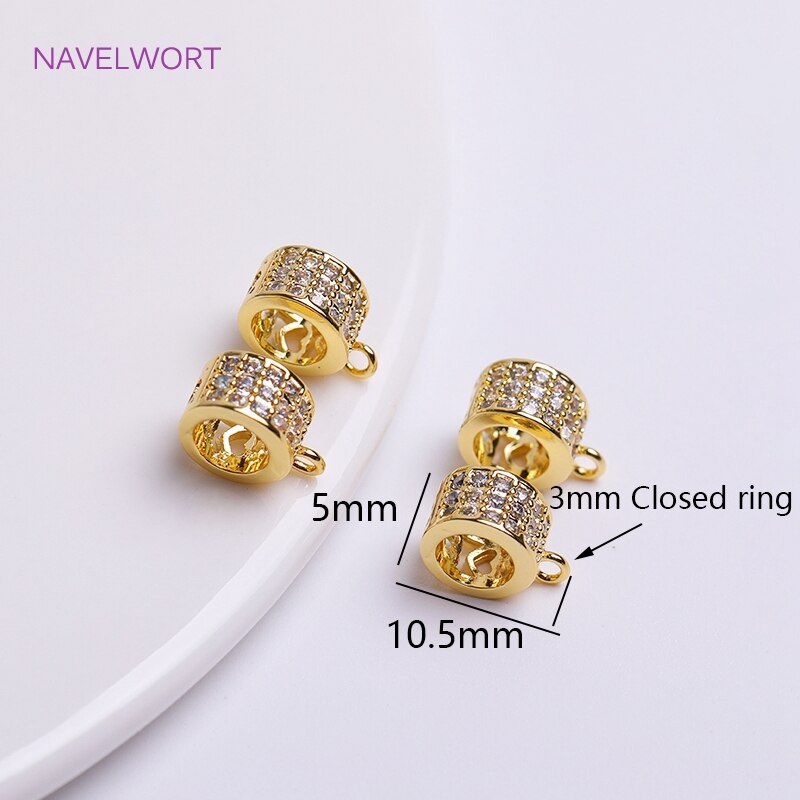 Trendy 18K Gold Plated Hinged Necklace Enhancer For DIY Necklace Making Supplies Brass Pendant Bail Jewelry Materials Wholesale