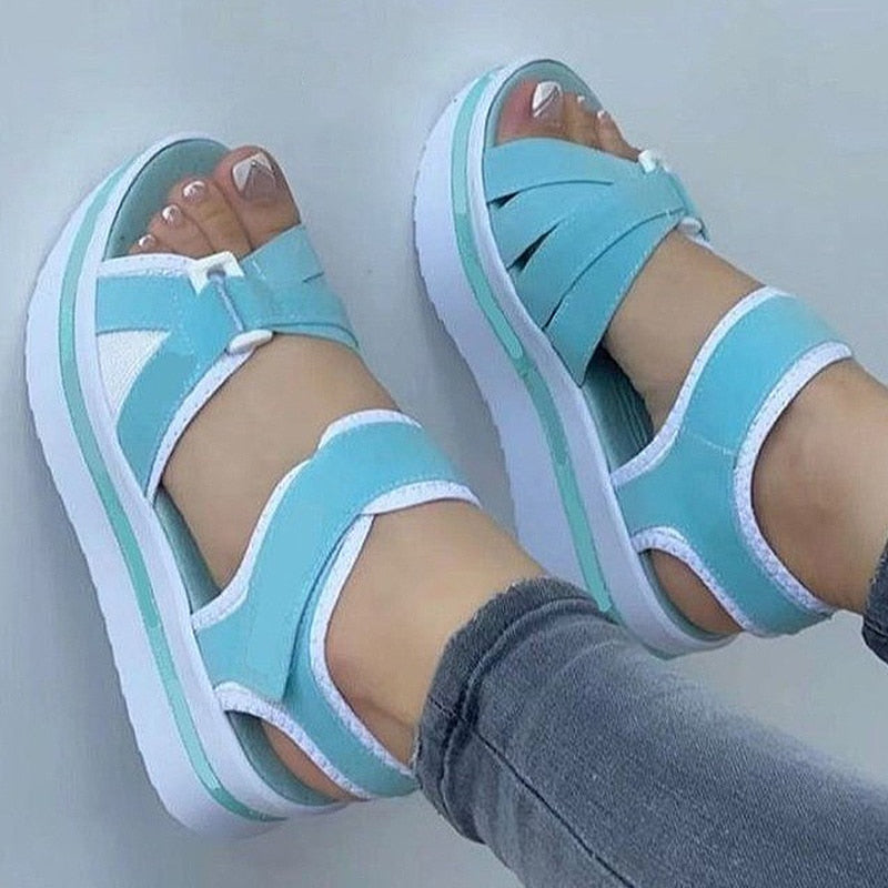 Shoes Women Sandals 2023 New Women Heels Summer Sandals Platform Sandalias Mujer Soft Wedges Shoes For Women Summer Footwear