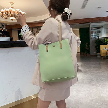 Fashion Ladies Handbags Sets Pu Leather Crossbody Bags for Women Large Capacity Shoulder Bag Female SIMPLE Womens Tote Handbags