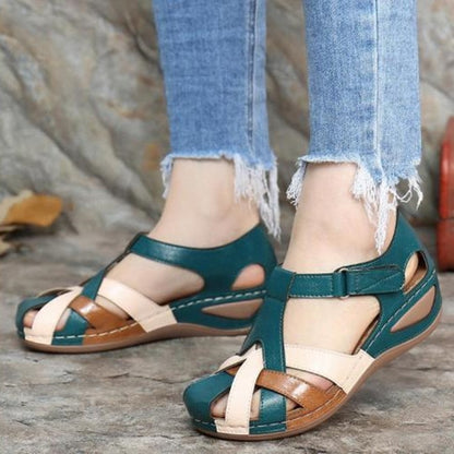 New Summer 2022 Women's Shoes Wedge Heel Color Matching Female Sandals Water Shoes for Women Sandals Sneakers Sandalias De Mujer