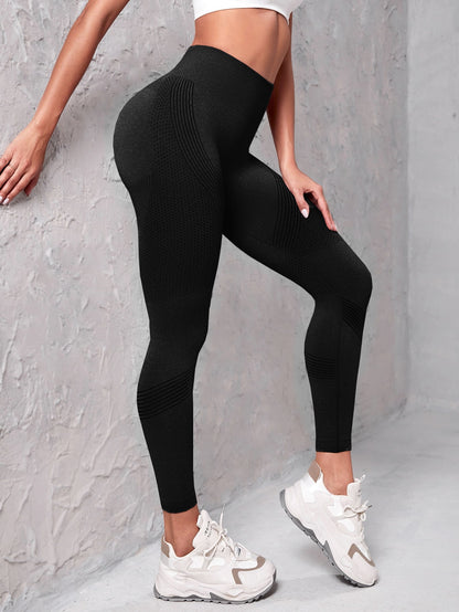 Summer High Waisted  Women Leggings Yoga Sport Ribbed Pants Seamless 2023