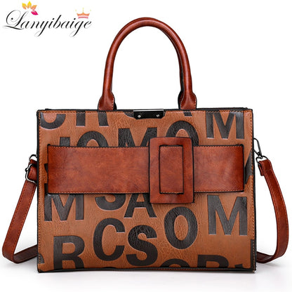 2021 New PU Leather Handbags Fashion Ladies Shoulder Messenger Bags Tote Bag Luxury Brand Handbags Designer Bags for Women