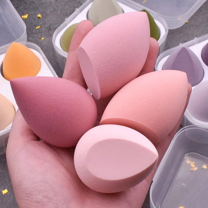 4Pc Beauty Egg Makeup Blender Cosmetic Puff Makeup Sponge Cushion Foundation Powder Sponge Beauty Tool Women Make Up Accessories